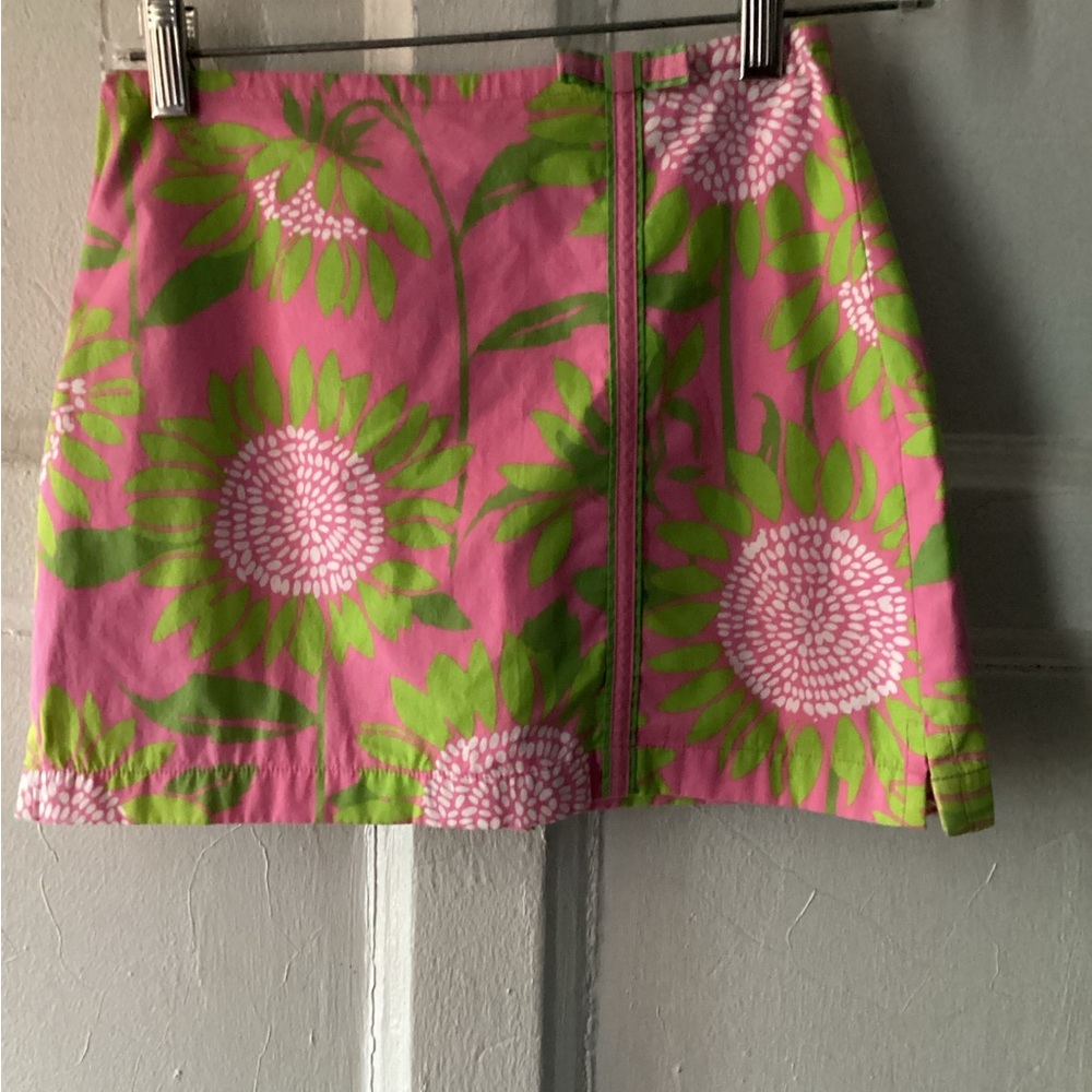 Floral Pink and Green Skort